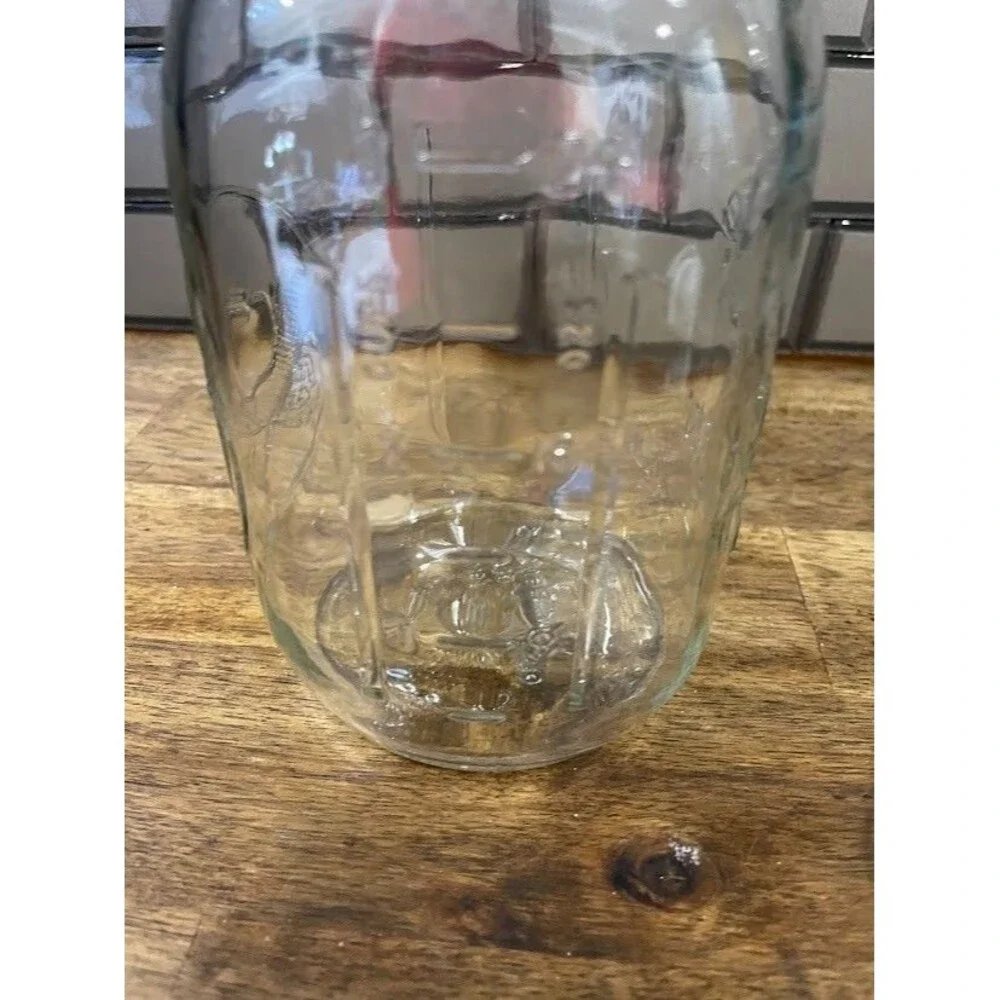 Vintage Longlife Canning Pint Mason Jar Marked Lauren's Quality Glass Since 1910